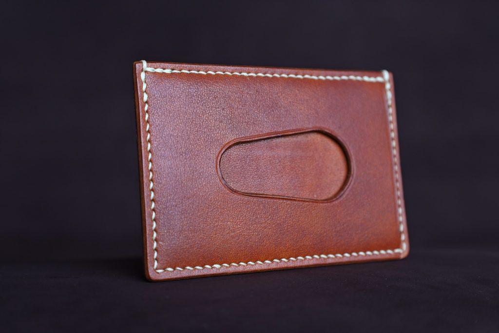 porte-cartes, marron clair, face couché, cuir, cuir à tannage végétal, artisanat, l'Âge du Cuir, France
