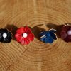 bague fleur, cuir végétal, l'âge du cuir, maroquinerie artisanale, dordogne, france