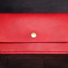 porte monnaie 3 compartiments rouge homme, tannage végétal, l'Âge du Cuir, maroquinerie artisanale éthique et responsable française, Dordogne