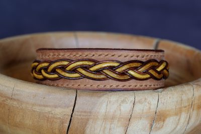 bracelet cuir homme tressé, viking, sami, tannage végétal, maroquinerie artisanale éthique et responsable, dordogne, france