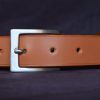 ceinture cuir Zenith noisette 30H, tannage végétal, l'âge du cuir, maroquinerie artisanale éthique et responsable, Dordogne, France