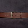 ceinture homme Altair 40C tobacco, tannage végétal, l'âge du cuir, maroquinerie artisanale éthique et responsable, Dordogne, France