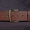 ceinture homme Altair 40C tobacco, tannage végétal, l'âge du cuir, maroquinerie artisanale éthique et responsable, Dordogne, France