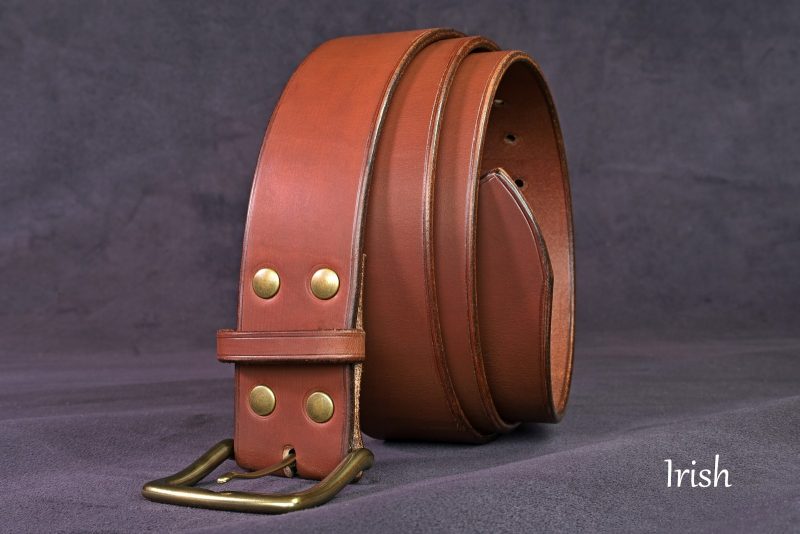 ceinture homme temporis marron, tannage végétal, l'âge du cuir, maroquinerie artisanale éthique et responsable, Dordogne, France