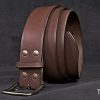 ceinture homme temporis marron, tannage végétal, l'âge du cuir, maroquinerie artisanale éthique et responsable, Dordogne, France