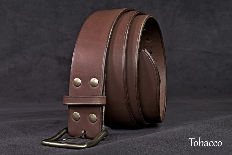 ceinture homme temporis marron, tannage végétal, l'âge du cuir, maroquinerie artisanale éthique et responsable, Dordogne, France