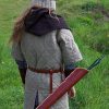 carquois cuir artisanal de hanche , tannage végétal, l'Âge du Cuir, maroquinerie éthique et responsable, Dordogne, France
