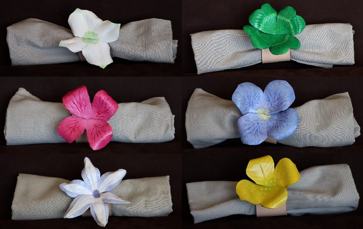 ronds de serviette fleur, tannage végétal, l'Âge du Cuir, maroquinerie artisanale éthique et responsable, Dordogne, France